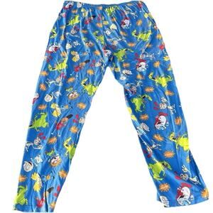 Vintage Nickelodeon Rugrats Bottoms Mens Size L Pajamas Cat Dog Ren Stimpy 90’s